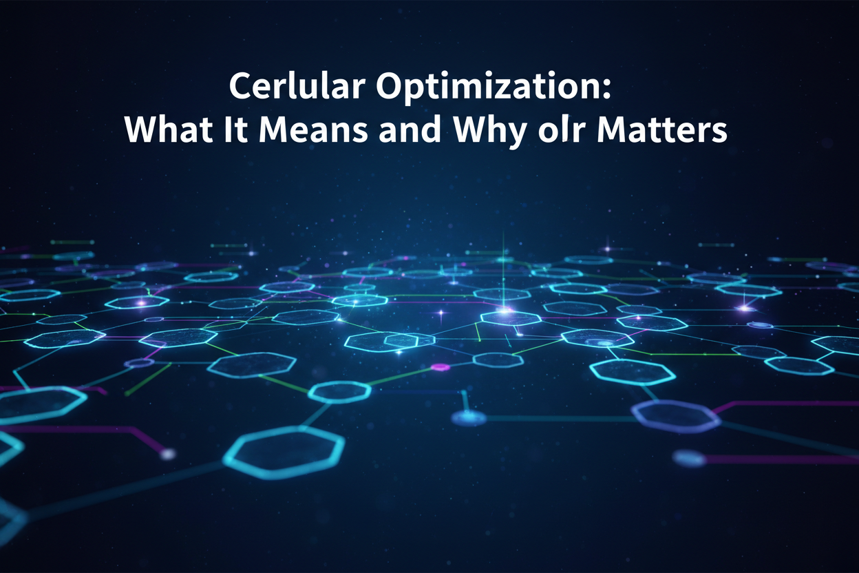 Cellular Optimization: What It Means and Why It Matters