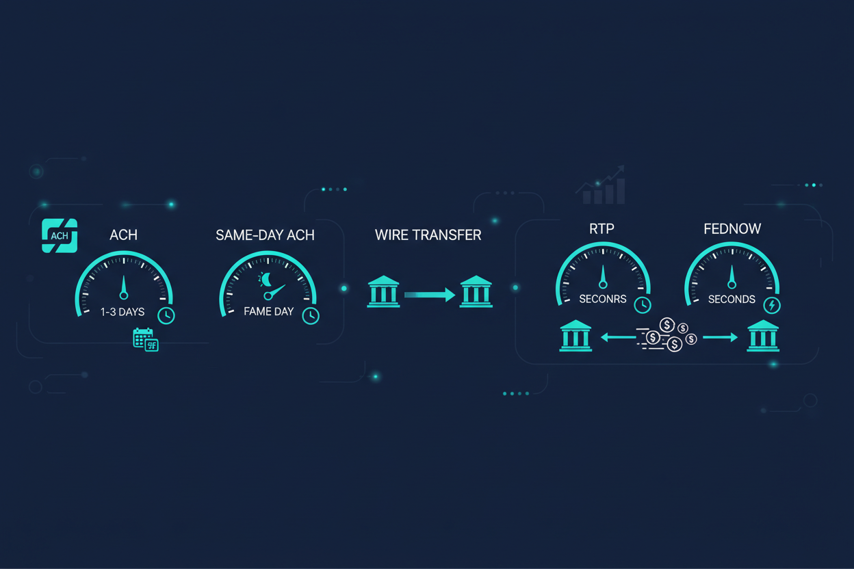 ⚡ Eliminating Payment Float: ACH vs Same-Day ACH vs Wire vs RTP vs FedNow