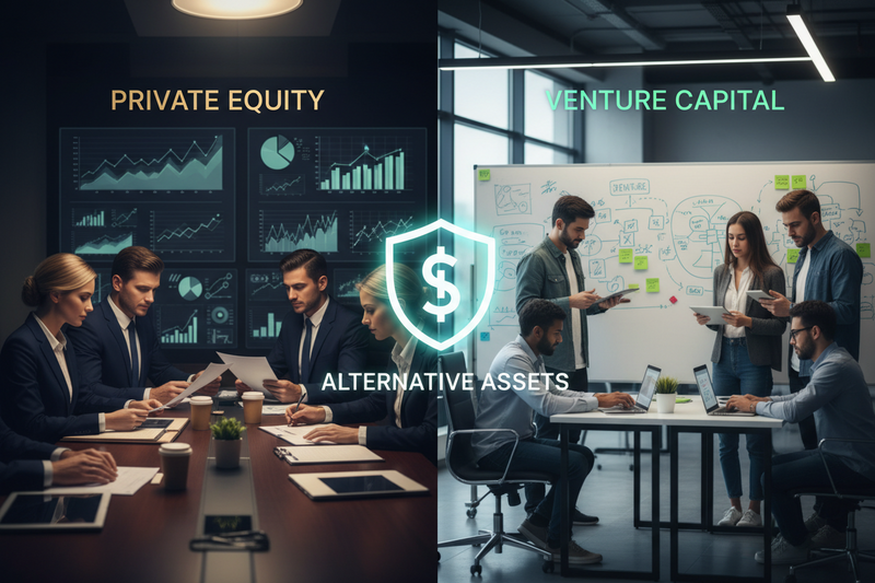 💼 Private Equity vs. Venture Capital: How to Access Alternative Assets Safely
