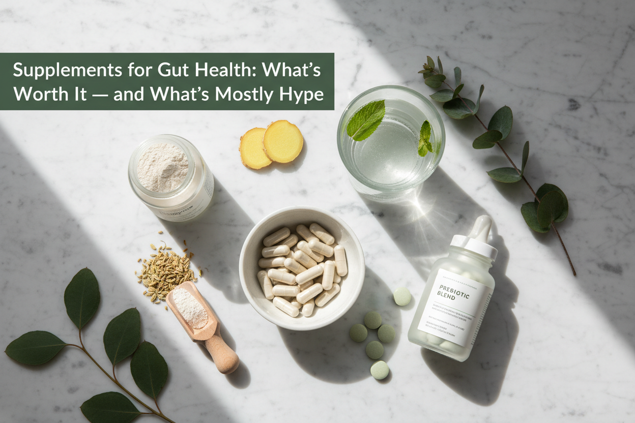 Supplements for Gut Health: What’s Worth It — and What’s Mostly Hype