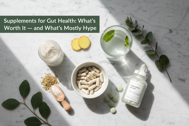Supplements for Gut Health: What’s Worth It — and What’s Mostly Hype