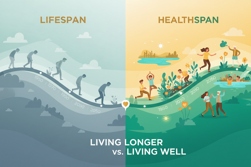 The Difference Between Lifespan and Healthspan