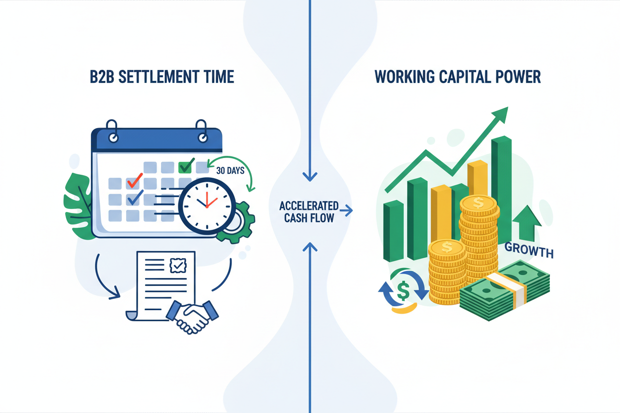 💸 The Core Concept: Why B2B Settlement Time = Working Capital Power